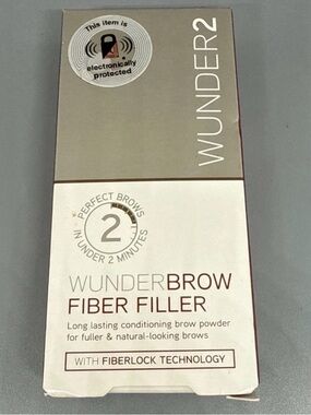 Wunder2 Wunderbrow Brow Fiber Filler  - Black / Brown New In Box Fiberlock